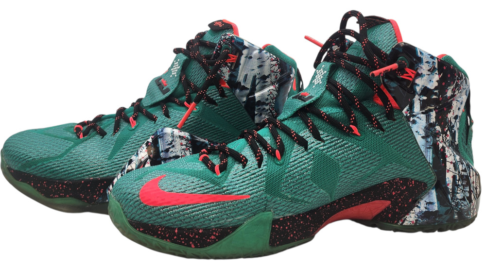 Size 10.5 - LeBron XII Xmas Akron Birch Sneakers 707558-363